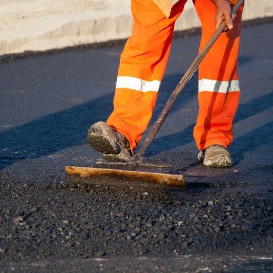 Asphalt laying